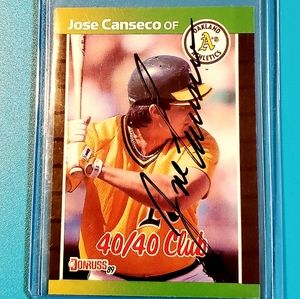 1989 Jose Canseco 40/40 Auto